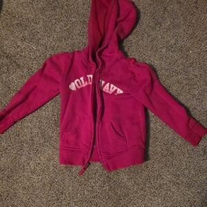 Old Navy Kids Fuchsia Hoodie Size 5T Girls